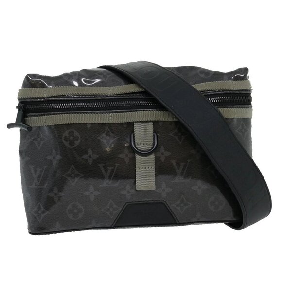 LOUIS VUITTON Eclipse Glaze Messenger PM Shoulder Bag Gray M52218 LV Auth 30549A - Picture 1 of 16